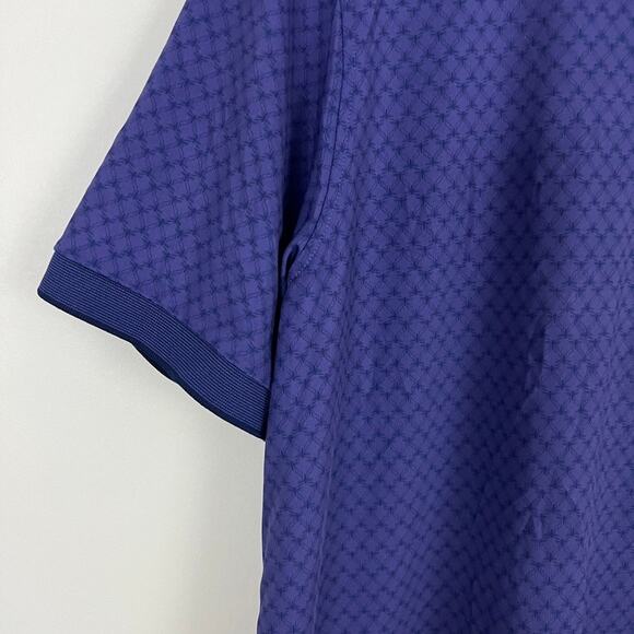 Greyson Polo Shirt Top Purple Print Men Size Large - Picture 7 of 11